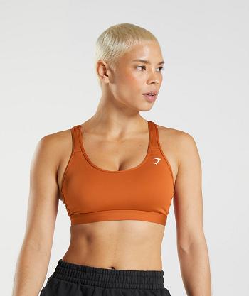 Sujetadores Deportivos Gymshark Scoop Neck Mujer Rojas | CO 2077QMA